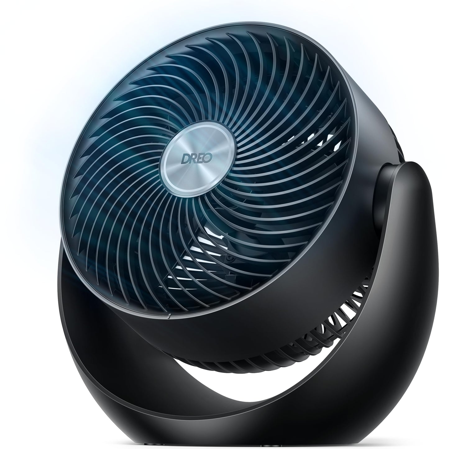 DREO Fan for Bedroom, Table Air Circulator for Whole Room, 11 Inch, 60ft Strong Airflow, 120° adjustable tilt, 20db Low Noise, Quiet, 3 Speeds, Desk