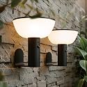 VerLuce Basin Series - Solar Wall Lights - Solar Porch Lights for Outside - PIR Sensor & Three Lighting Modes - Rechargeable Battery Lasts Up to 35