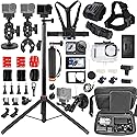 PellKing Accessories Kit for DJI Osmo Action 6,Carrying Case with Belt 135cm Selfie Stick Tripod Waterproof Housing Suction Cup Magnetic Handlebar