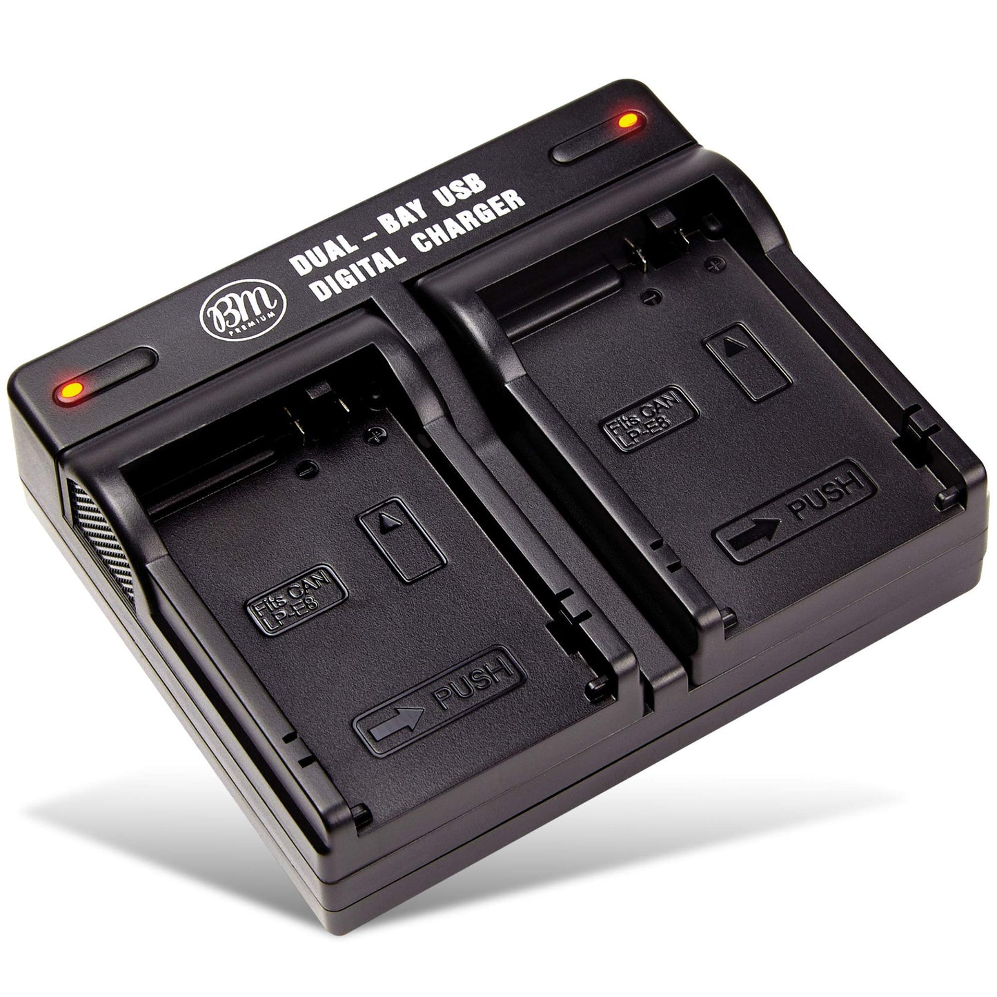 BM Premium LP-E8 Dual Bay Rapid Battery Charger for Canon EOS Rebel T2i, T3i, T4i, T5i, EOS 550D, EOS 600D, EOS 650D, EOS 700D DSLR Digital Cameras