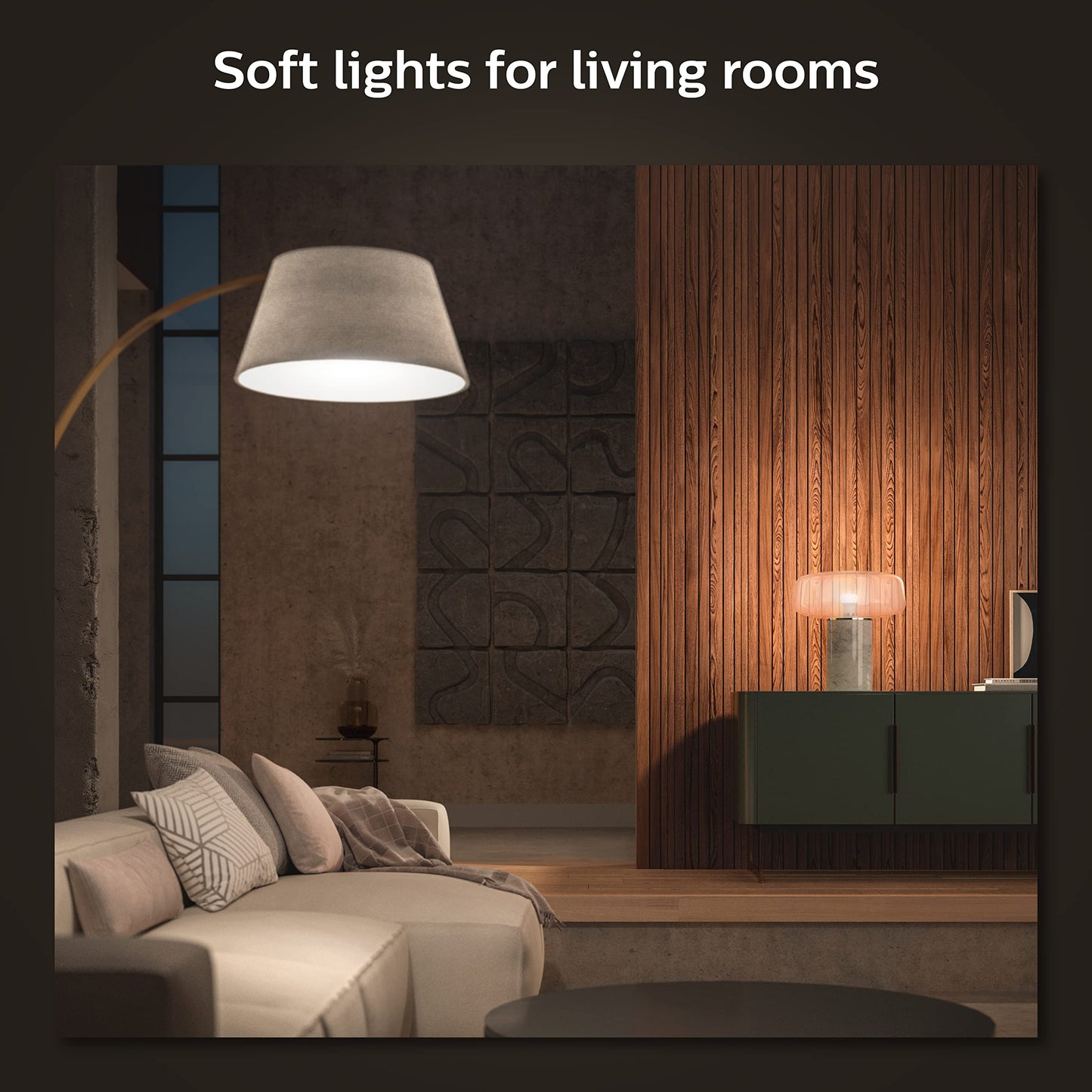 Philips Hue White Smart Light Starter Kit - Includes (1) Bridge and (2) 75W A19, E26 LED Smart Soft White Bulbs - Control with App - Compatible