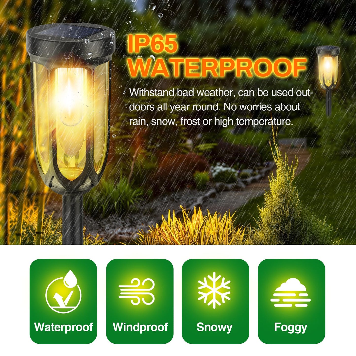 UMYBJRNDSA-Solar Lights Outdoor 8 Pack, Solar Pathway Lights, Solar Lights Outdoor Waterproof IP65, Bright Auto On/Off Garden Lights, Solar Landscape
