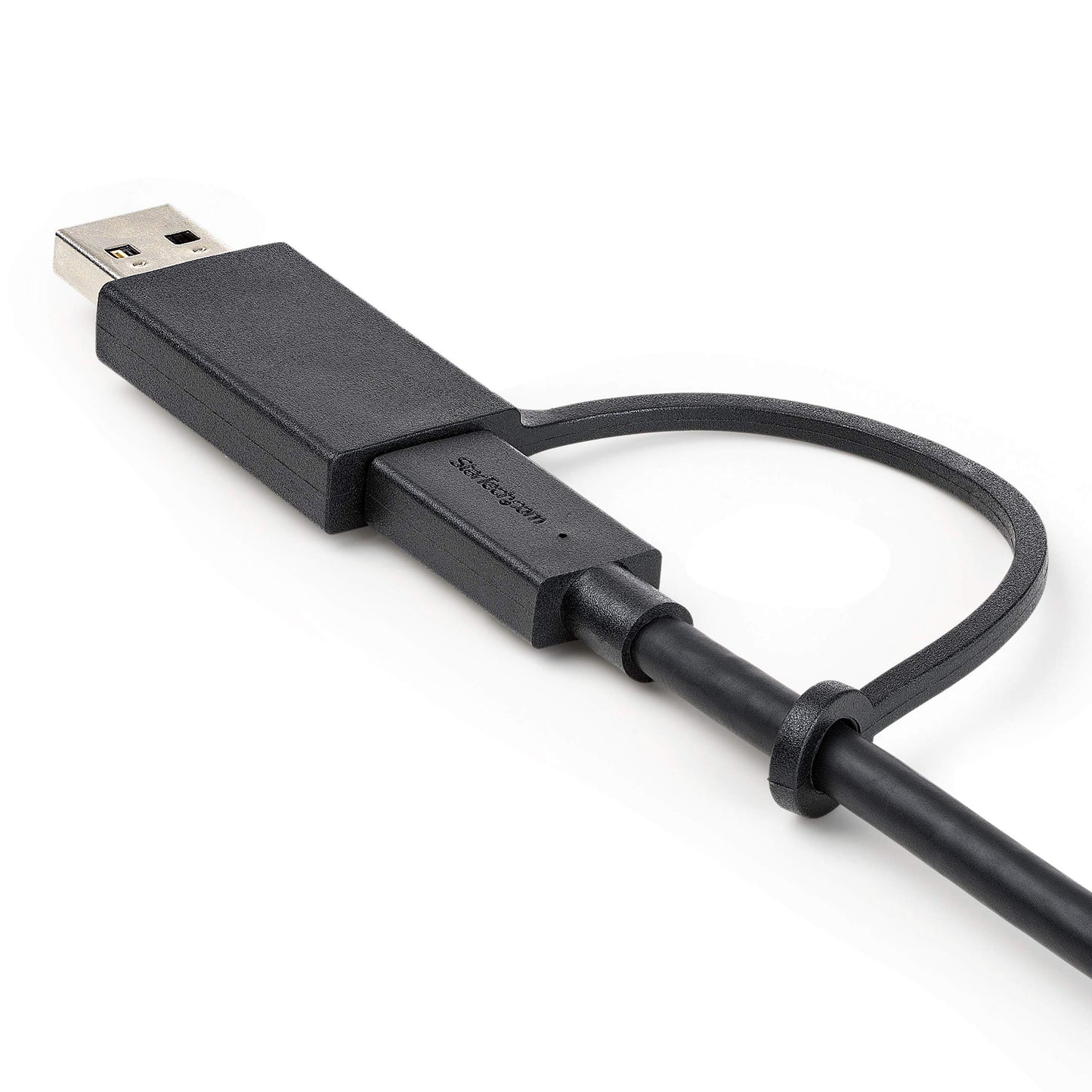 3ft/1m USB-C Cable with USB-A Adapter Dongle, USB-C to C [10Gbps/PD], USB-A to C [5Gbps], 2-in-1 USB C Cable for Hybrid Dock