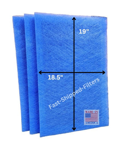 Fast-Shipped-Filters 20x21.5 3 Pack compatible with Dynamic electronic air cleaner 20x21.5 replacement polarized filter pads refill Blue
