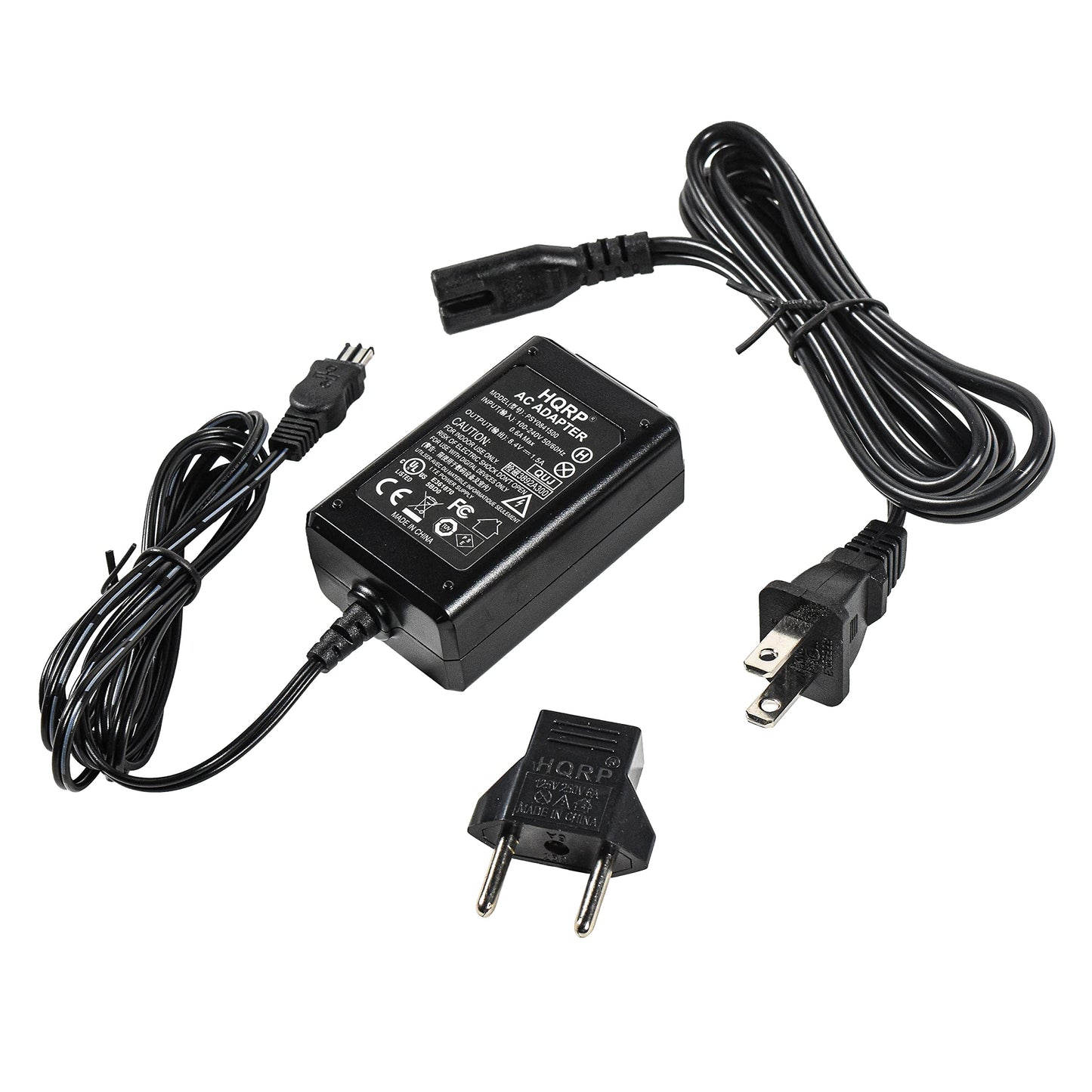 HQRP Replacement AC Adapter/Charger Compatible with Sony CyberShot DSC-R1 / DSCR1, DSC-F828 / DSCF828 Digital Camera Plus Euro Plug Adapter