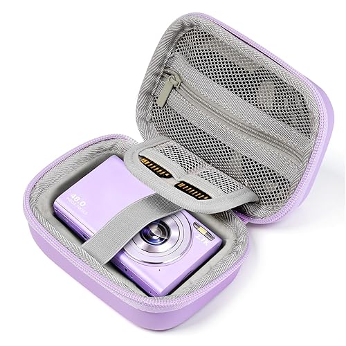 MoKo Digital Camera Case for KODAK PIXPRO FZ55/FZ45/CAMKORY DC403 FHD 1080P/Canon IXUS 285 HS/STUOGYUM DC402-AF, Small Cute Travel Carrying Protective