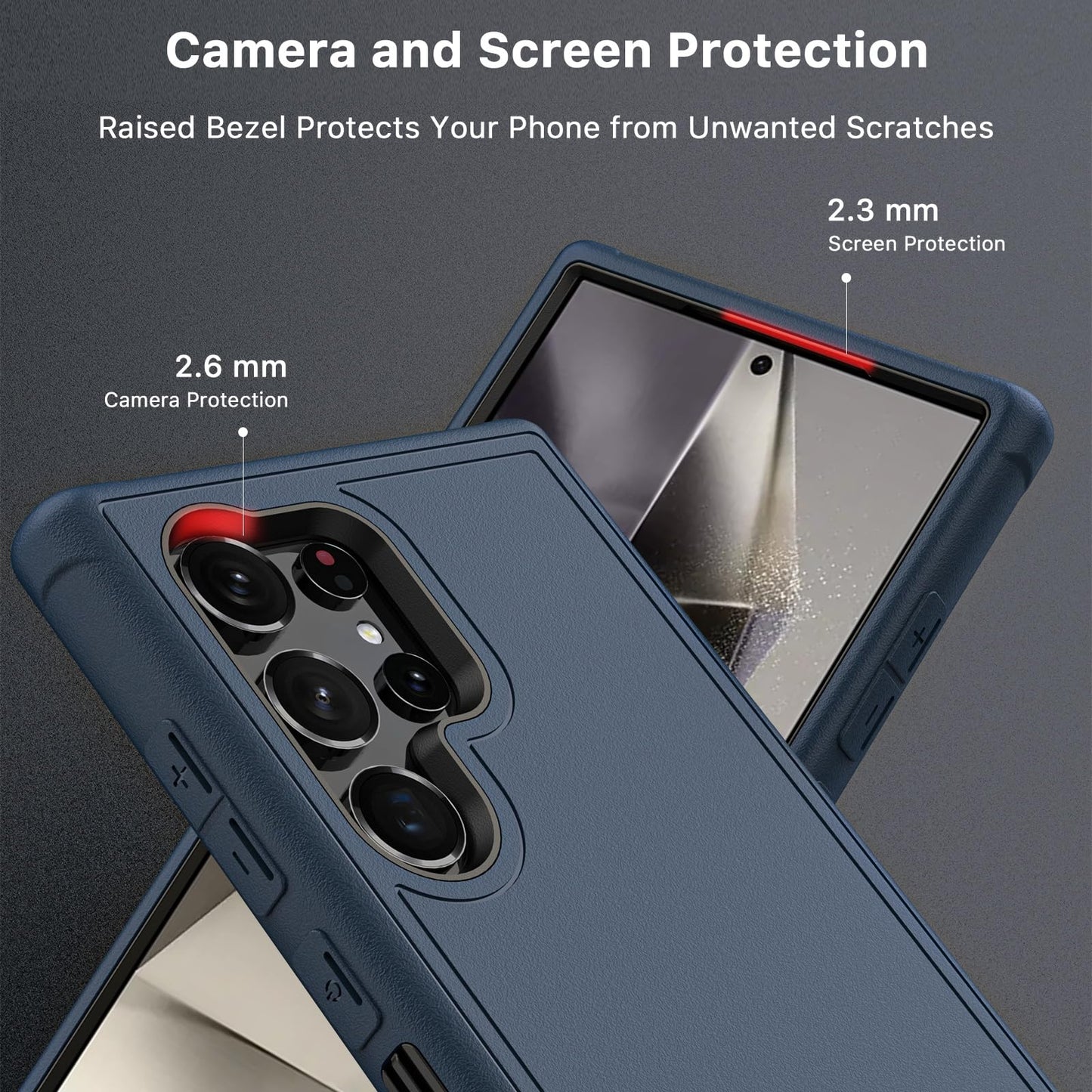 M MYBAT PRO for Samsung Galaxy S24 Ultra Case with 360° Rotating Stand