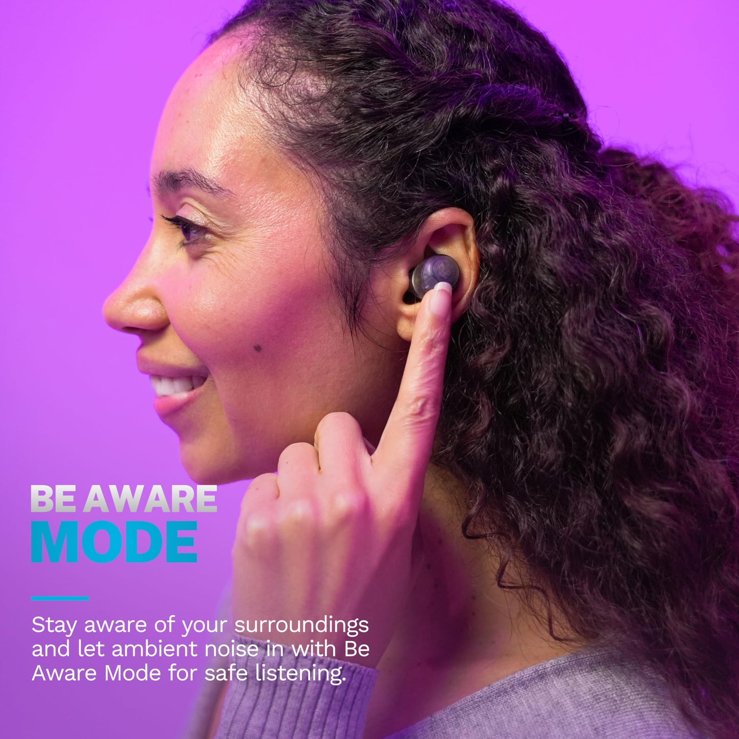 JLab Go Air Pop+, True Wireless Earbuds, Bluetooth Earbuds with Microphone, Dual Connect, EQ3 Sound, Clear