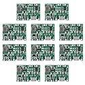 10Pcs TP4056 3.7V 4.2V 9V 5V 2A Adjustable DC-DC Step Up Boost Module 18650 Lithium Li-ion Battery Charger Discharge Power Board DIY Kit Parts
