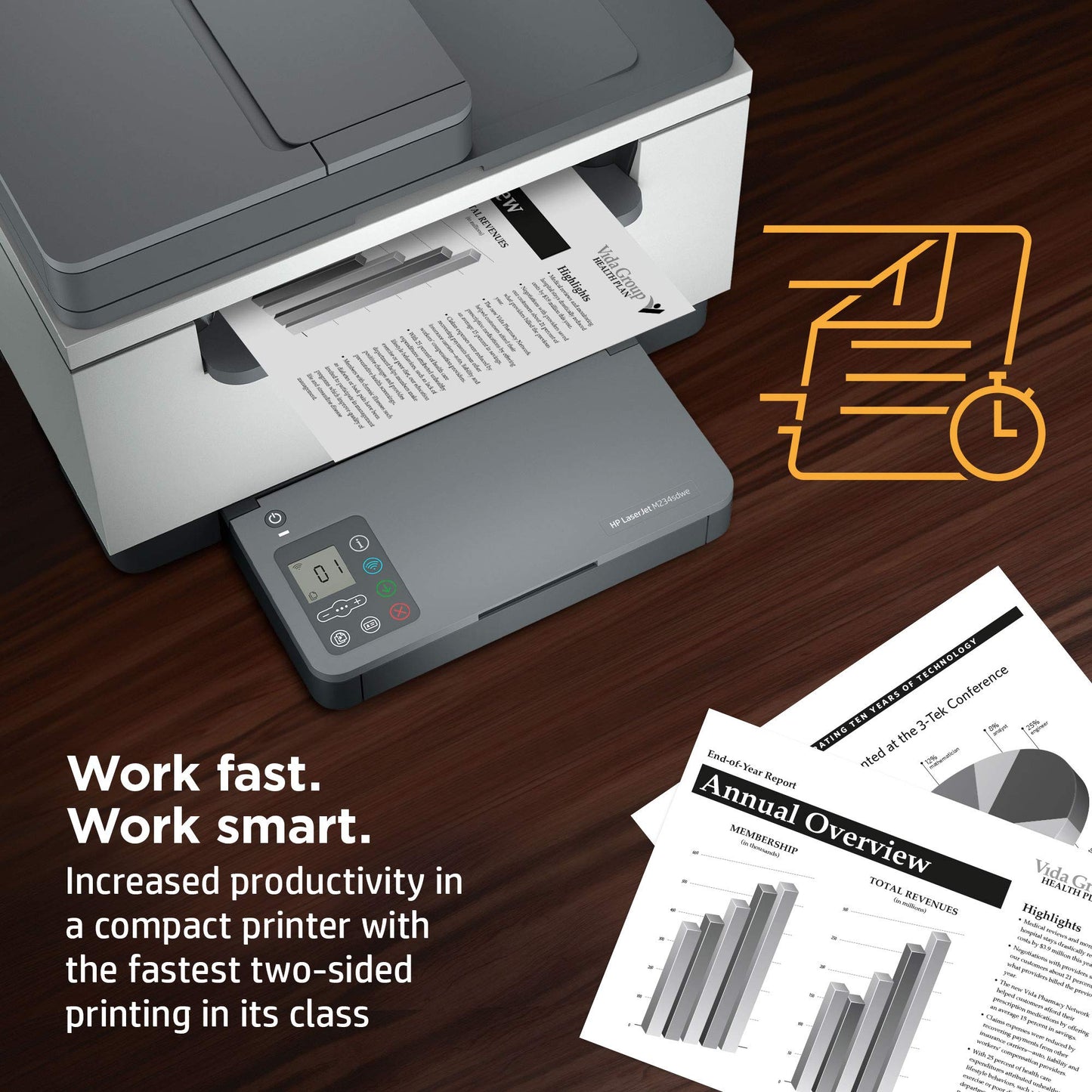 HP LaserJet MFP M234sdwe Wireless Monochrome All-in-One Printer with built-in Ethernet & fast 2-sided printing, HP+ and bonus 6 months Instant Ink