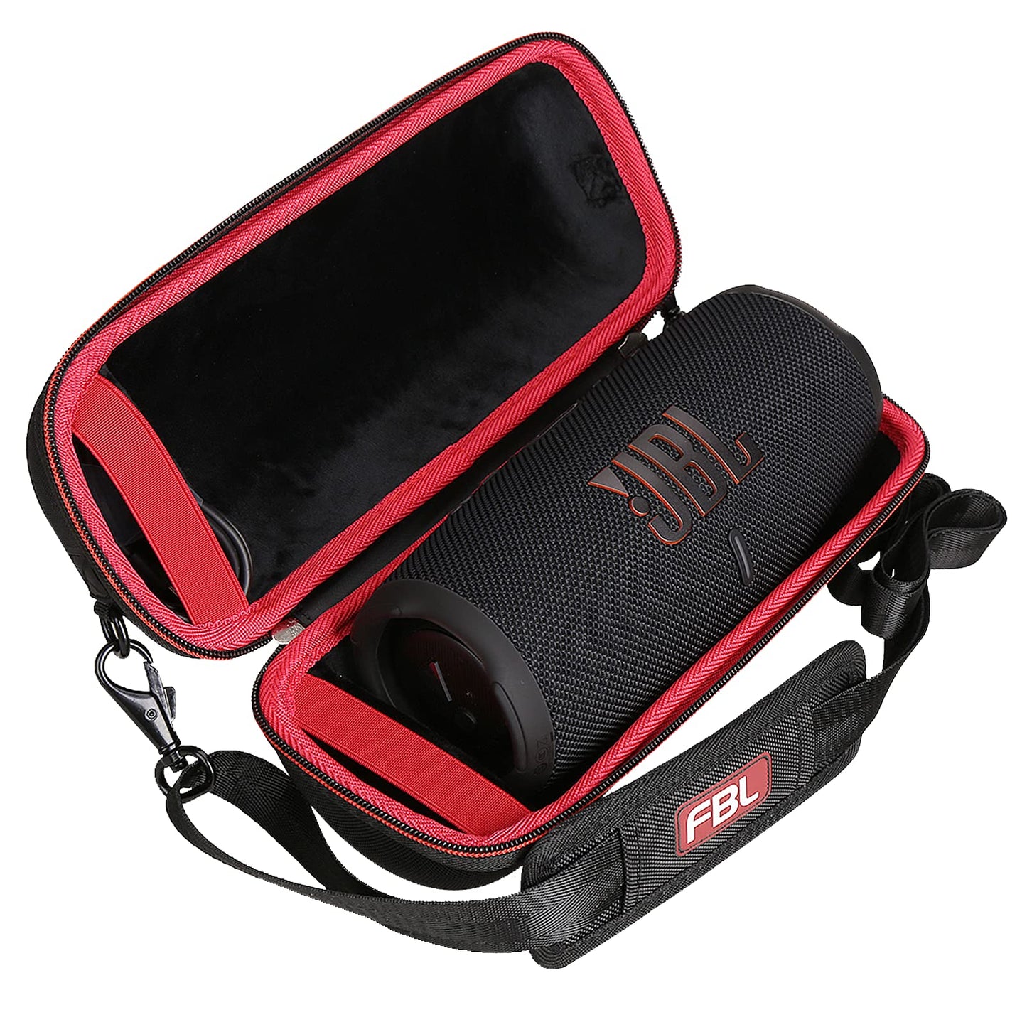 FBLFOBELI Hard Carrying Case for JBL Charge 4 / Charge 5 Waterproof Bluetooth Speaker, Protective Bag with Shoulder Strap