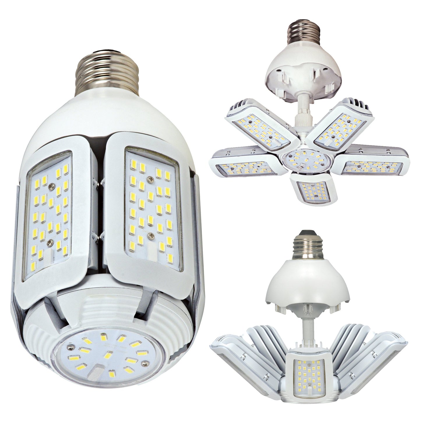 Satco S9752 60W LED HID Replacement 5000 K MoGUl Extended Base Adjustable Beam Angle 100-277V Light Bulb