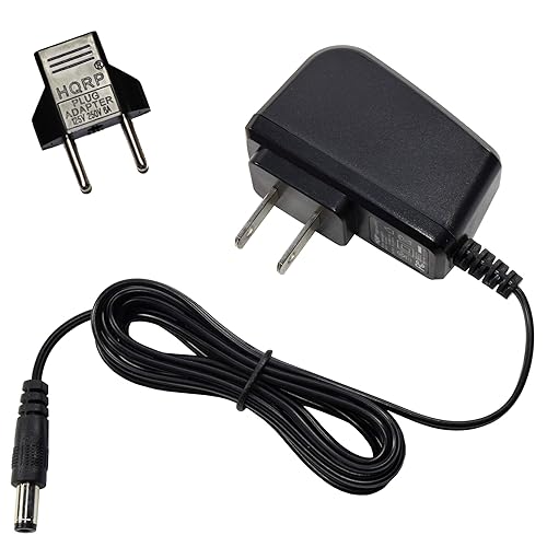 HQRP 9V AC Adapter/Power Supply Compatible with Danelectro Cool Cat Pedals Tremelo CT-1, CT1 / Drive CO-1, CO1 / Fuzz CF-1, CF1 / Distortion CD-1…