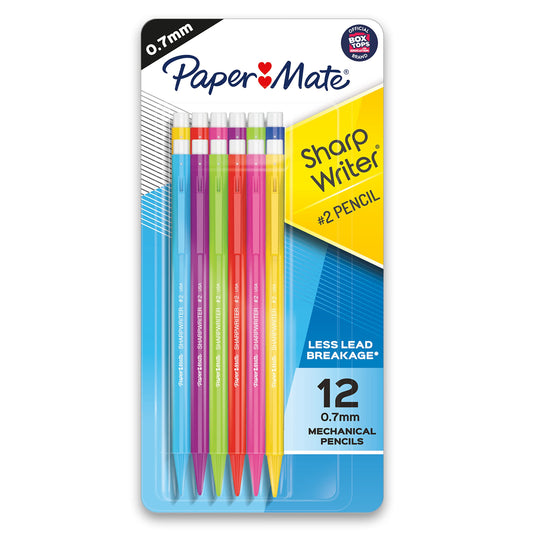 Paper Mate SharpWriter Mechanical Pencils 0.7 mm HB Number 2 Pencil Lead, School Supplies, Office Supplies, Classroom Must Haves, College School