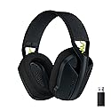 Logitech G435 Lightspeed & Bluetooth Wireless Gaming Headset - Lightweight Over-Ear Headphones, Built-in mics, 18h Battery, Dolby Atmos, PC, PS4, PS5