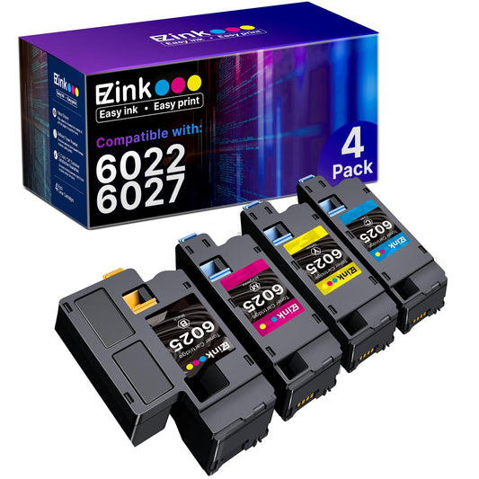 E-Z Ink Remanufactured Toner Cartridge Replacement for Xerox WorkCentre 6027 6025, Phaser 6022 6020 (1 Black 106R02759, 1 Cyan 106R02756, 1 Magenta