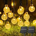 Brightown Solar String Lights Outdoor Waterproof, 2 Pack Total 120 LED 73 FT, Solar Powered Patio Lights with 8 Lighting Modes for Garden Yard Porch