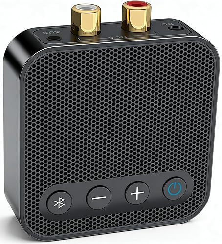 Bluetooth 6.0 Receiver for Home Stereo - Hi-Fi Wireless Audio Adapter for Wired Speakers & AV Receiver with RCA/3.5mm AUX Output, Plug & Play