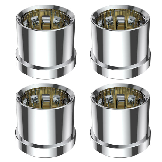 4X RCA Caps Rhodium-Plated RCA Female Protective Caps Noise Stopper HiFi Dust Caps Covers for Chassis Sockets Plug Jacks to Prevent Dirt
