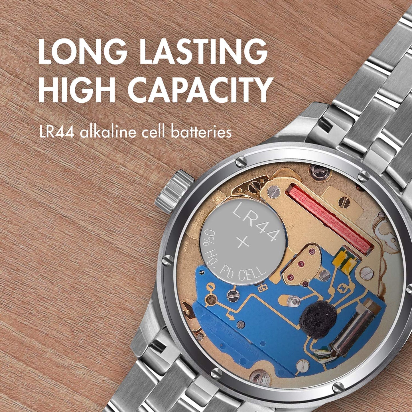 Tenergy 1.5 Volt Battery LR44, Button Cell LR44, ag13/LR44 Batteries Equivalent, Ideal for Watches, Laser Pointers, Small Toys, Portable Electronics…