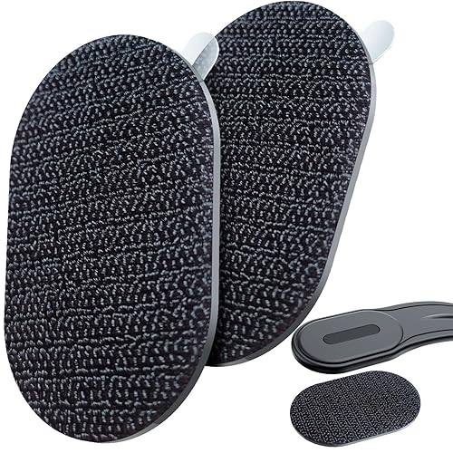 eSamcore Enlarged [3.22" X 2.16"] 2 Pack Single-Sided 3M VHB Adhesive Pad with Loop Strip Replacement Only Compatible with Magsafe Car Mount