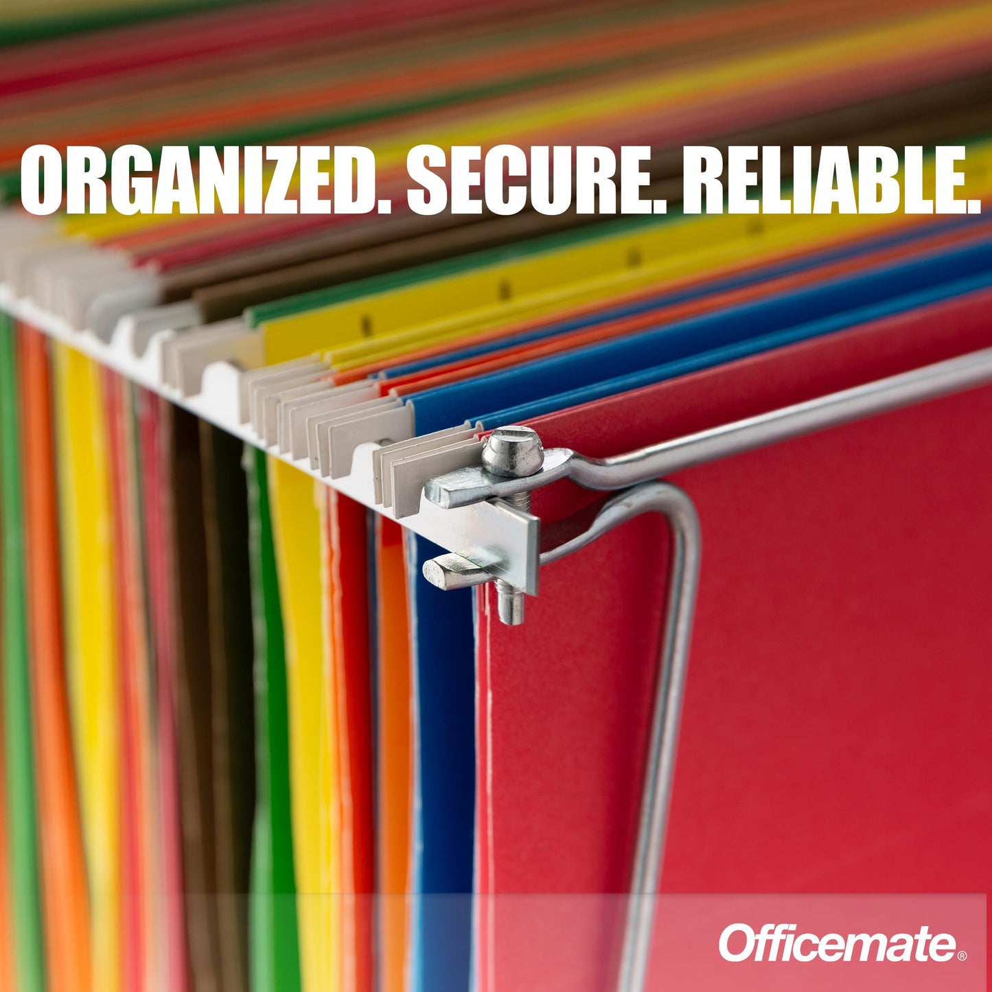 Officemate Hanging File Frame, Letter Size (Fits 24?-27?), Adjustable Heavy-Duty Steel File Drawer Organizer for Desks, Cabinets & Shelves, Set of 2