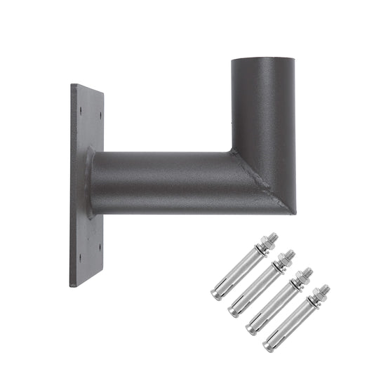 Wall Mount L Shape Bracket for Slip Fit Light LED Parking Lot Lights Shoebox Pole Lighting for Street Area Stadium (2 3/8inch-90 Degree Angle)