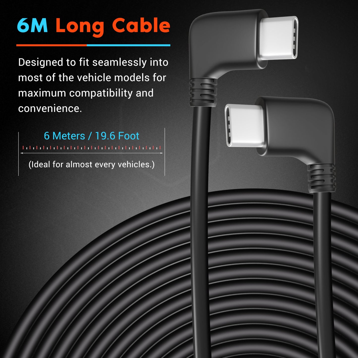 ROVE Ultimate 6M Rear Camera Cable for R2-4K Dual Dash Cam Only