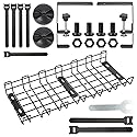 Under Desk Cable Management Tray - No Drilling, Tools-Free, Adjustable Iron Organizer, Modern Minimalist Style for Home Office