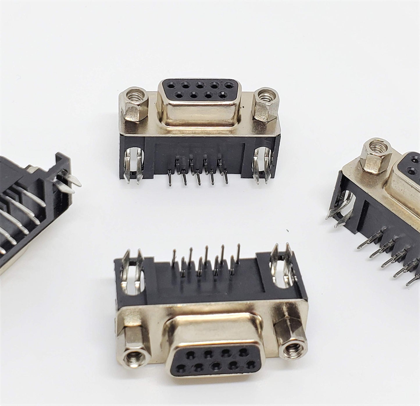 PC Accessories - Connectors Pro DB9 Female Right Angle PCB Mount Connector, 90 Degree D-Sub, 10-Pack