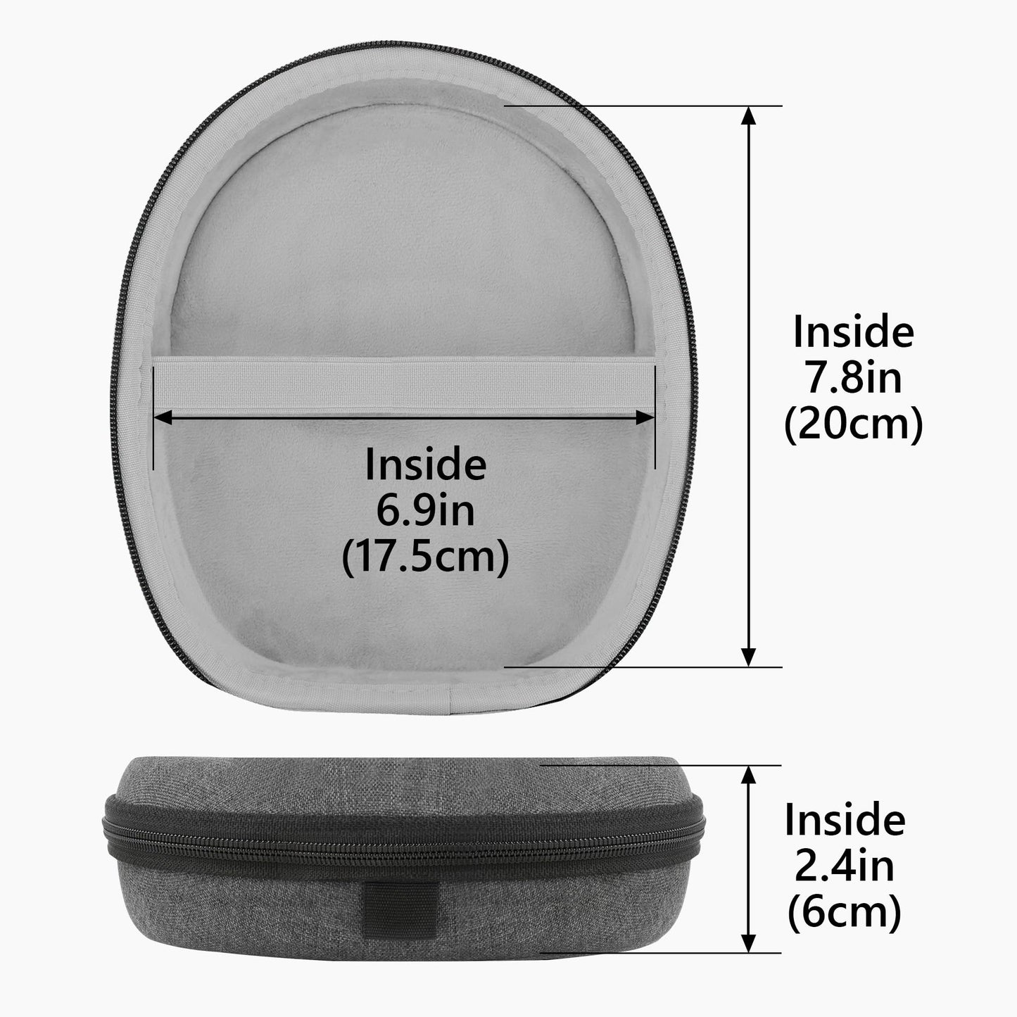 Geekria Shield Headphones Case Compatible with Bose QC Ultra II, QC 45/35/25/15/SE and More, Replacement Protective Hard Shell Travel Carrying Bag
