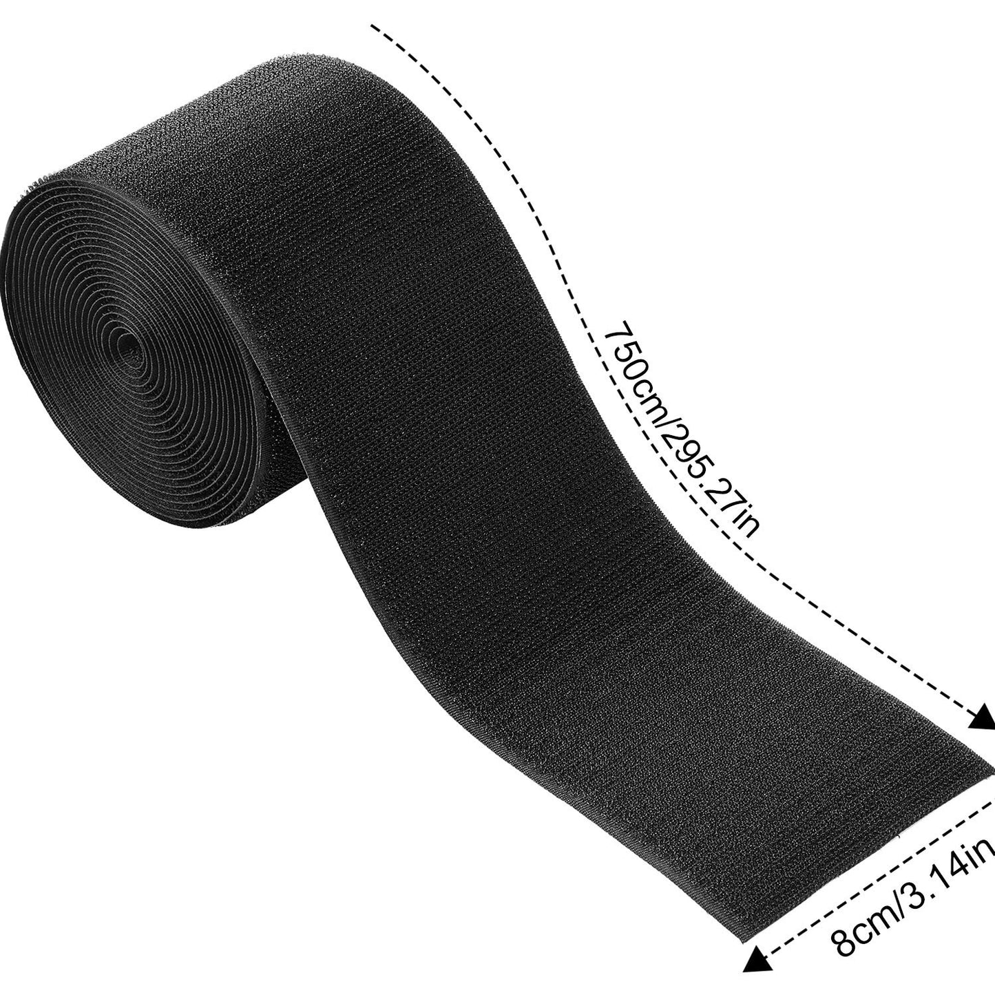 WILLBOND 24 Feet in Length Cable Floor Strip Carpet Cord Cover Cable Protector Management, Protect Cords Prevent a Trip Hazard (1, Black)