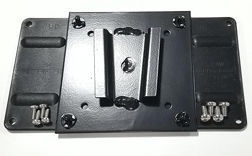 PAW International 200 x 100mm RV TV Adapter Attached to a Steel TV Bracket | to Slide into Steel Wall Mount (not Polymer Wall Mounts)