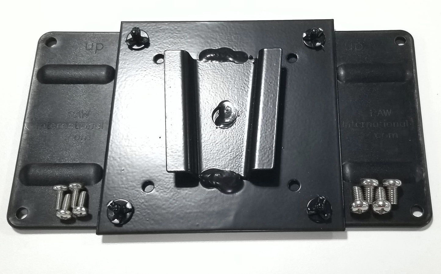 PAW International 200 x 100mm RV TV Adapter Attached to a Steel TV Bracket | to Slide into Steel Wall Mount (not Polymer Wall Mounts)