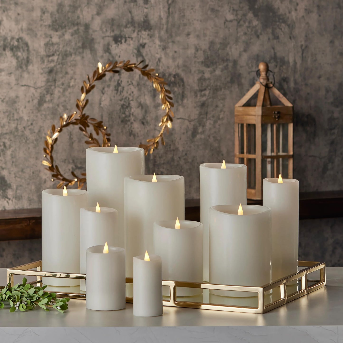 Seasonal LLC Classic Motion Flameless Candle Set, 3D Moving Flame, Authentic Look, Safe, Cozy & Relaxing Ambiance, Home & Event Décor, Gift Giving