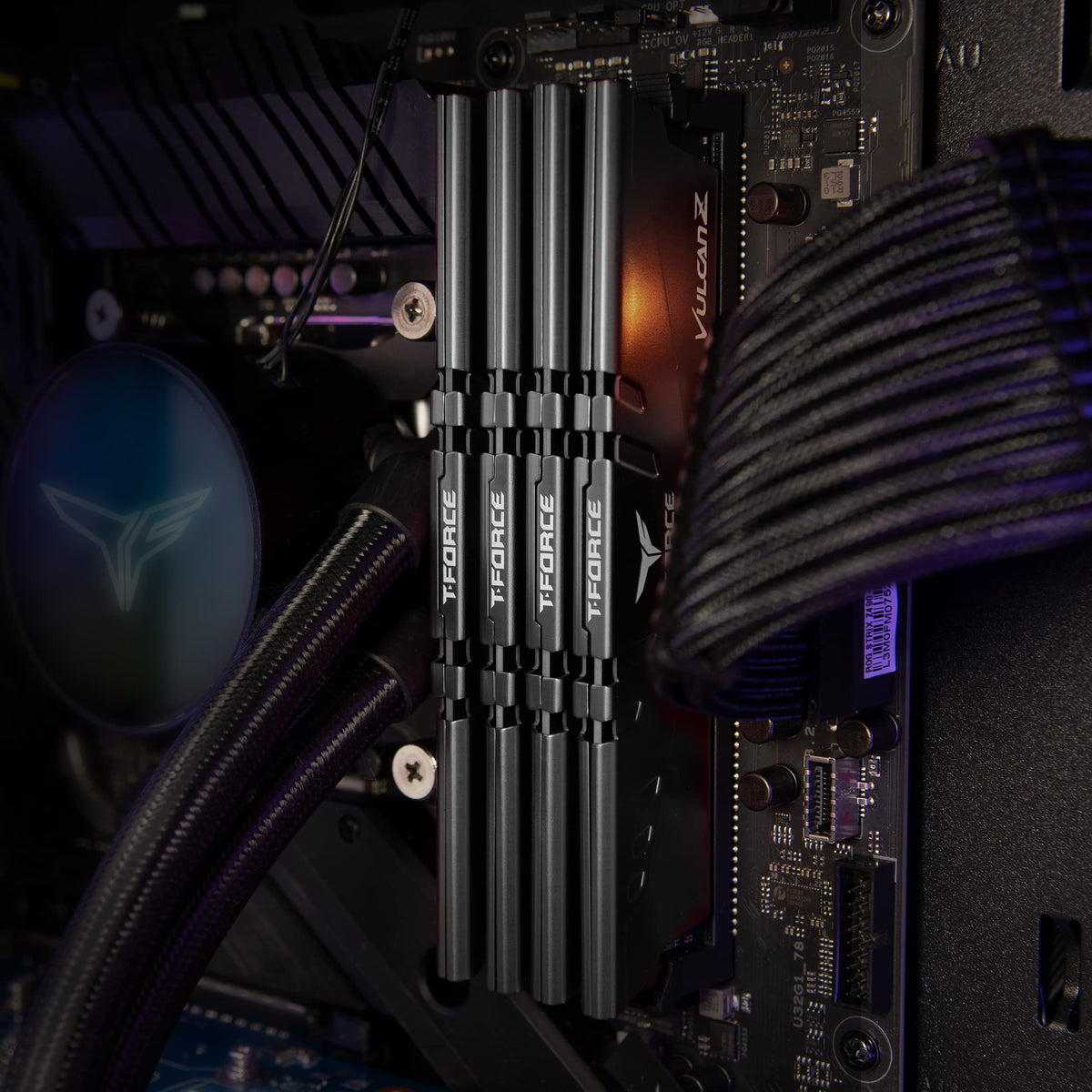 TEAMGROUP T-Force Vulcan Z DDR4 16GB Kit (2x8GB) 3200MHz (PC4-25600) CL16 Desktop Memory Module Ram (Gray) - TLZGD416G3200HC16CDC01