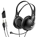Philips Computer Headset with Microphone for Laptop, Zoom, Skype - 3.5 MM Lightweight Computer Headphones with Echo Cancelling Mic for Home Office…