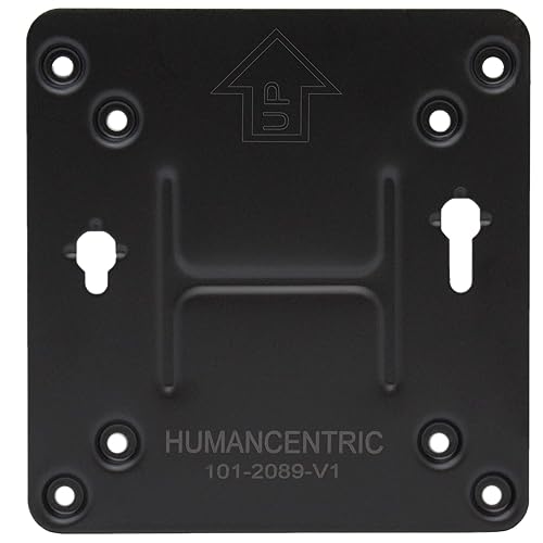 HumanCentric Mounting Bracket Compatible with Intel NUC, VESA Monitor Arm Plate for NUC Mini PC Computer, 75x75mm and 100x100mm Patterns, Does not fit