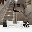 RWOFNIA Motion-Activated LED Stair Lighting Kit RW-5620-B, Warm White 2700K Mini LED Light Bulbs Suilt For Indoor Carpeted Or Wooden Staircase (8