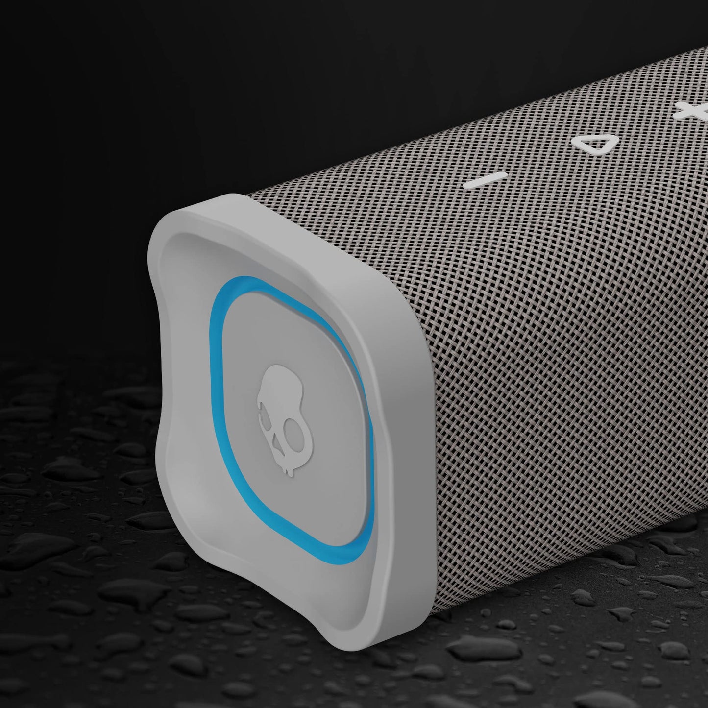 Skullcandy Terrain Wireless Bluetooth Speaker - IPX7 Waterproof Portable Speaker with Dual Custom Passive Radiators, 14 Hour Battery, Nylon Wrist