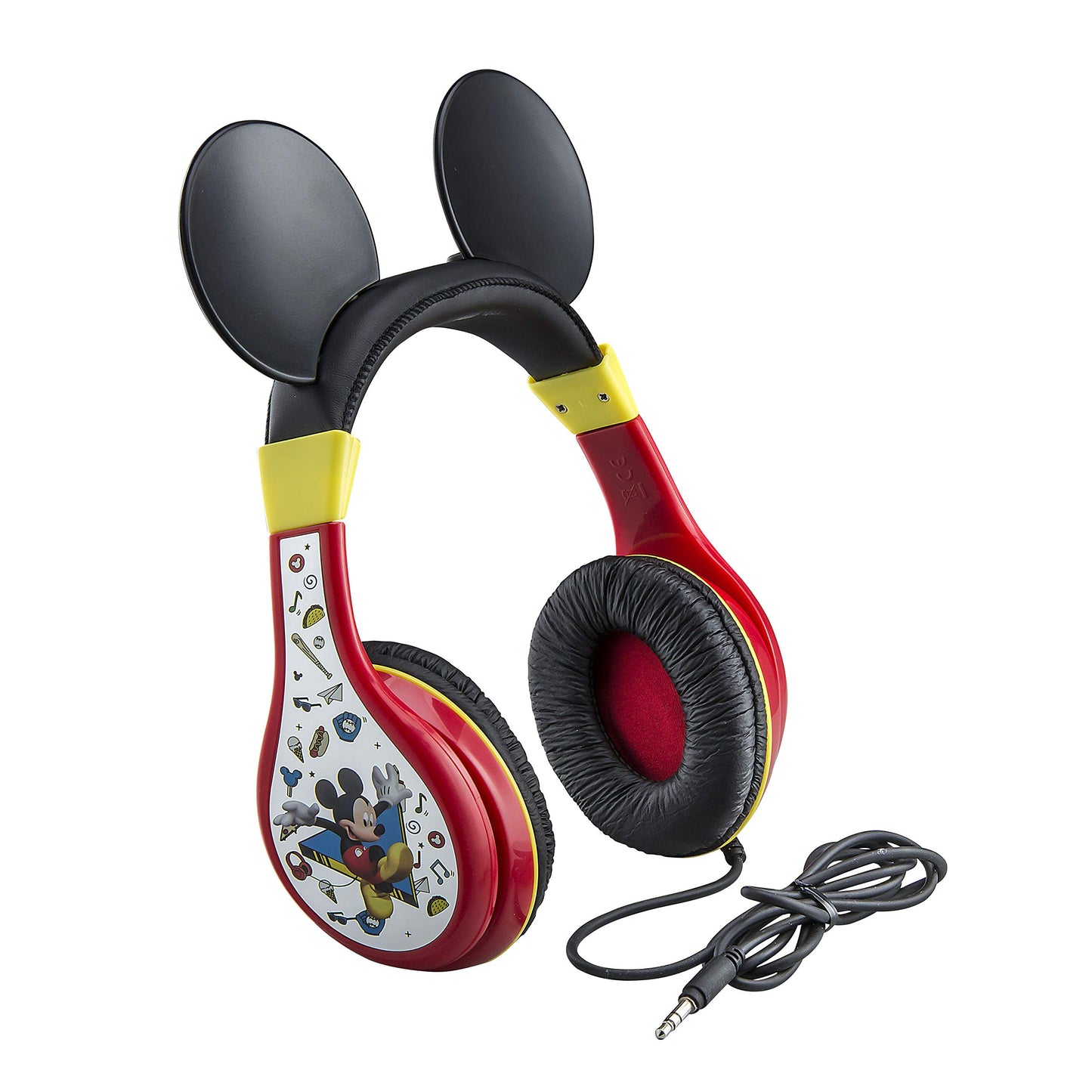 eKids Mickey Mouse Kids Headphones with 3.5mm Audio Jack, Wired Headphones for School, Home or Travel (Mickey Mouse)