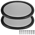 QWORK 6" x 9" Speaker Grill Covers with ABS Plastic Frame & Metal Mesh, Protect Subwoofers from Damage for DIY and Car Speakers, Includes Screws