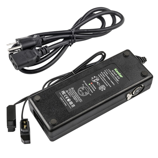 Kastar Dual D-Tap Super Fast Charger with 4-pin XLR DC Output Adapter for Sony V Mount, V Lock Broadcast Battery, Anton Bauer Gold Mount, Red One MX