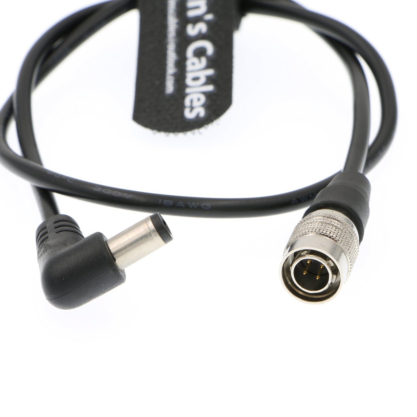 Alvin's Cables DC to Hirose 4 Pin Male Power Cable for Sound Devices 633| 644| 688 Zoom F8 Blackmagic Cinema Camera 4K 45CM|18inches