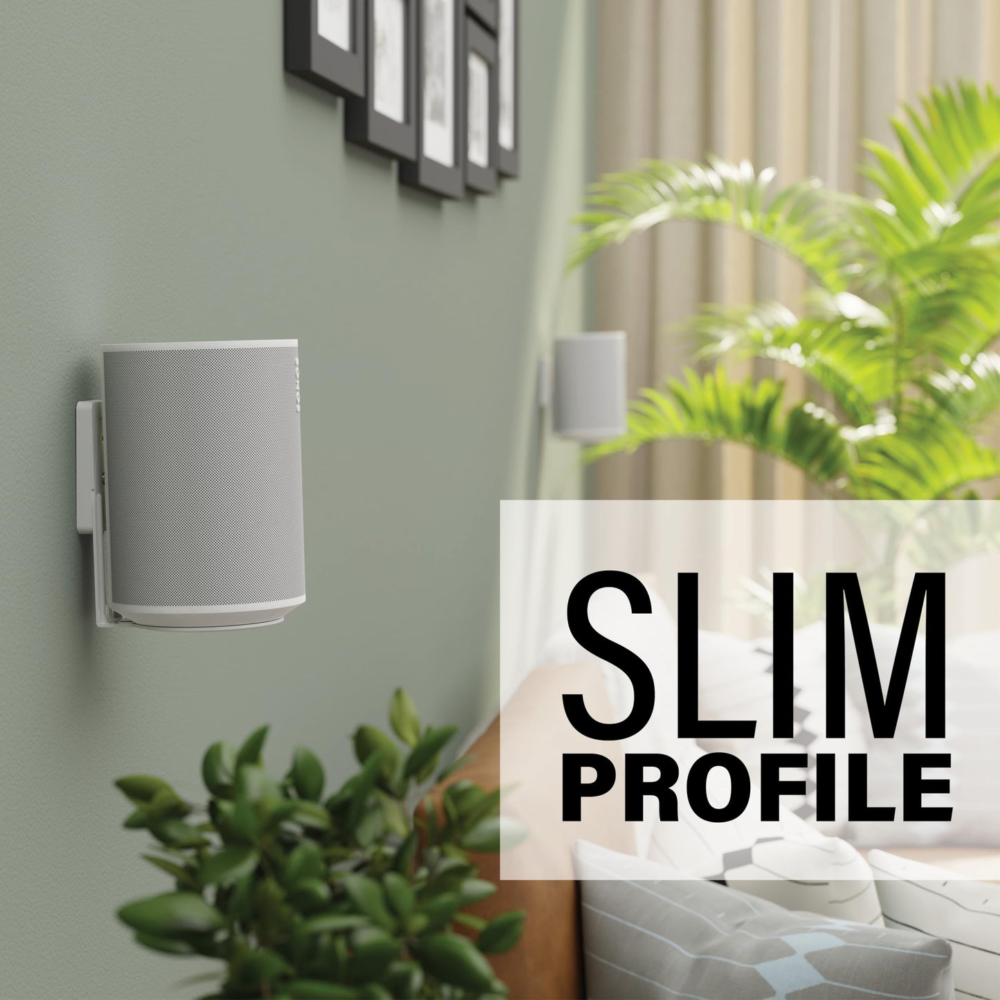 Sanus Fixed Speaker Wall Mount for Sonos Era 100™ (White Pair)