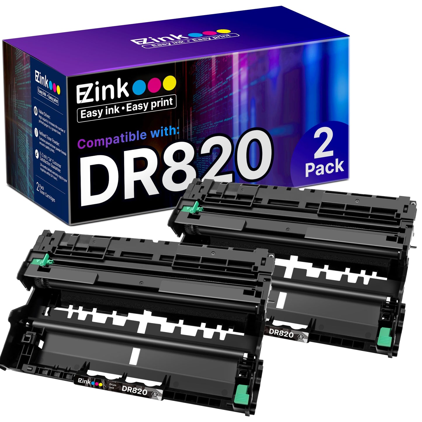 E-Z Ink Compatible Drum Unit Replacement for Brother DR 820 DR820 DR-820 Compatible with MFC-L5900DW HL-L6200DW HL-L5100DN MFC-L5800DW MFC-L5700DW