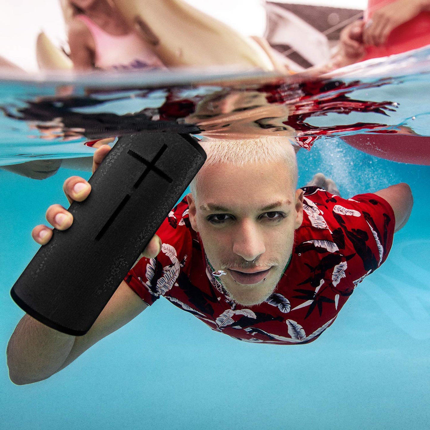 Ultimate Ears MEGABOOM 3 Wireless Portable Waterproof Bluetooth Speaker, 2 Pack with 360 Degree Sound, Deep Bass, Party UP via Boom App with Signature