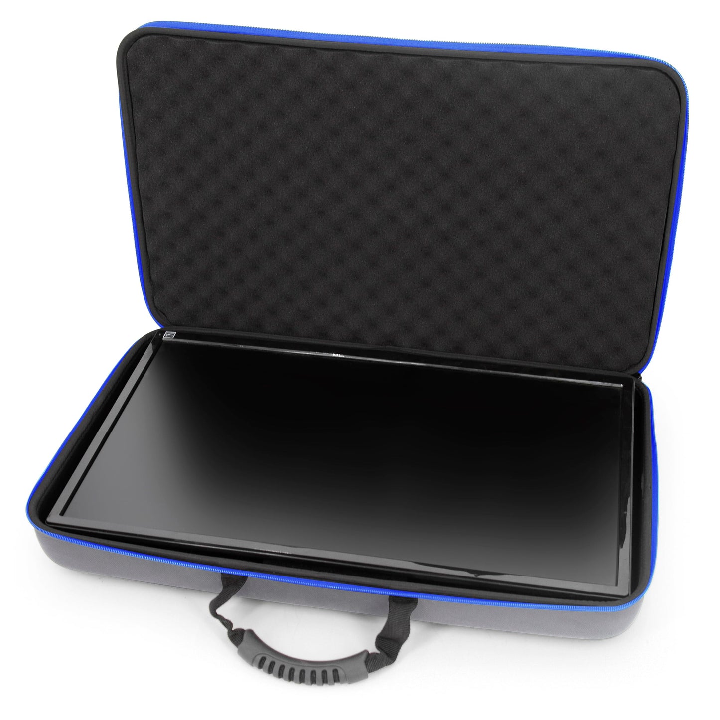 CASEMATIX Portable Monitor Case for 15.6" to 24" Gaming Monitors or Laptops, Hard Shell EVA Screen Cover with Padded Foam, Fits Accessories for 15.6