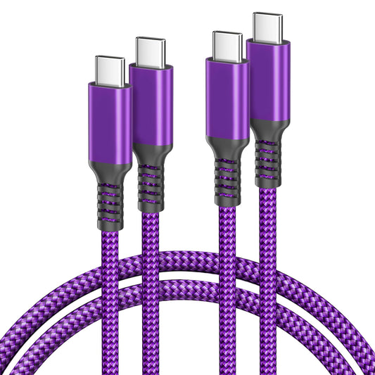Basesailor for iPhone 17 16 Pro Max Charger Cable,USB C to USBC 100W Cable 10ft/2Pack,Fast PD Charging Type C Cord for Apple 15 Plus,MacBook,iPad Air