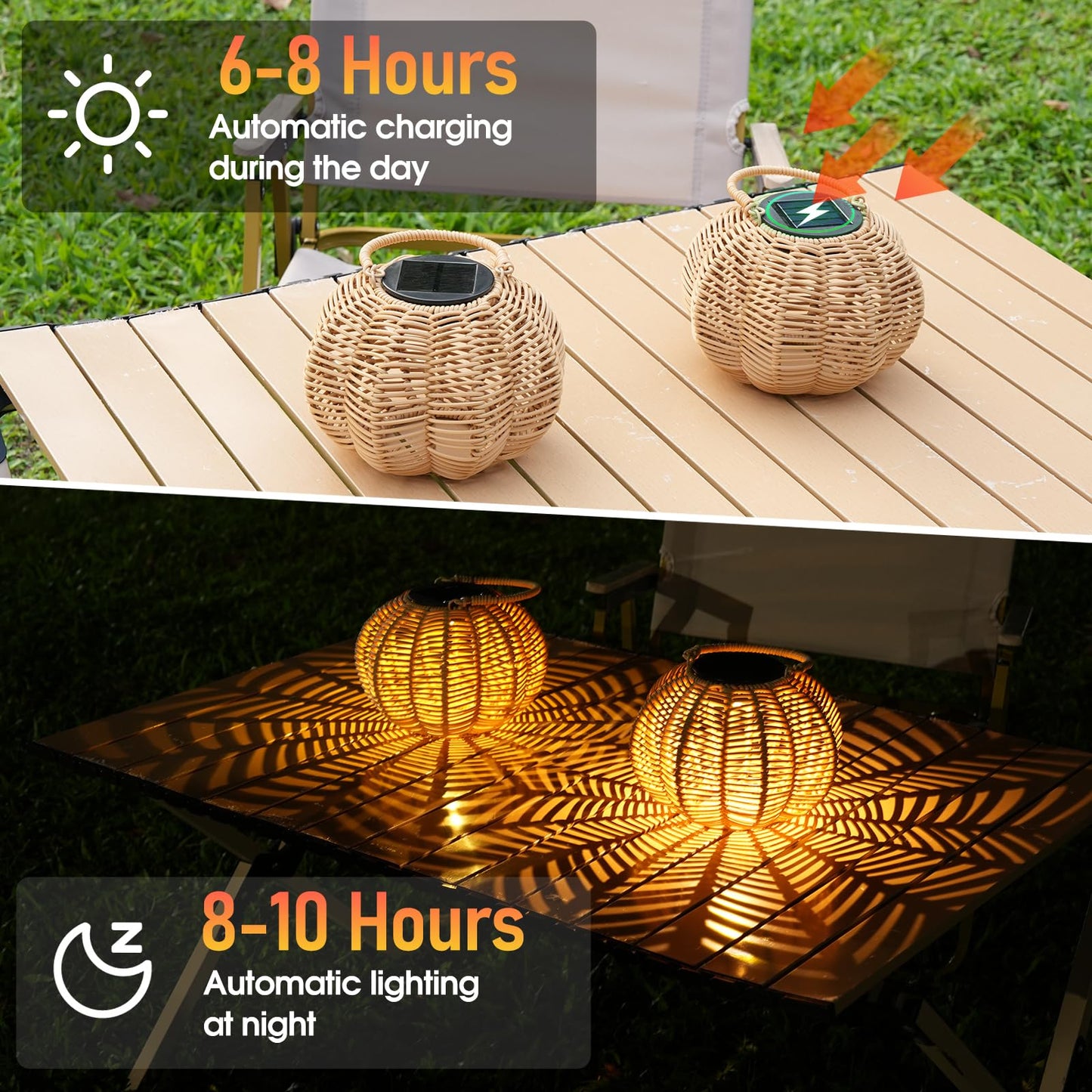 Solar Lanterns Outdoor Waterproof, KagoLing Solar Lantern Light Gifts for Women Lanterns Decorative Outdoor, Hanging Lantern for Garden, Yard, Patio